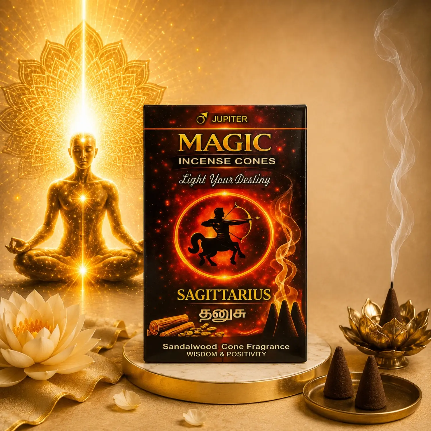Sagittarius (Dhanus) – Sandalwood Cone