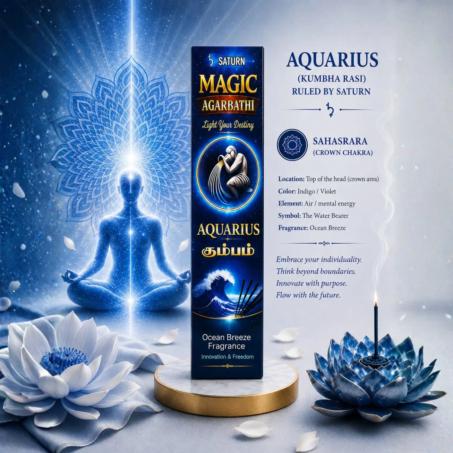 Aquarius (Kumbam) – Ocean Breeze